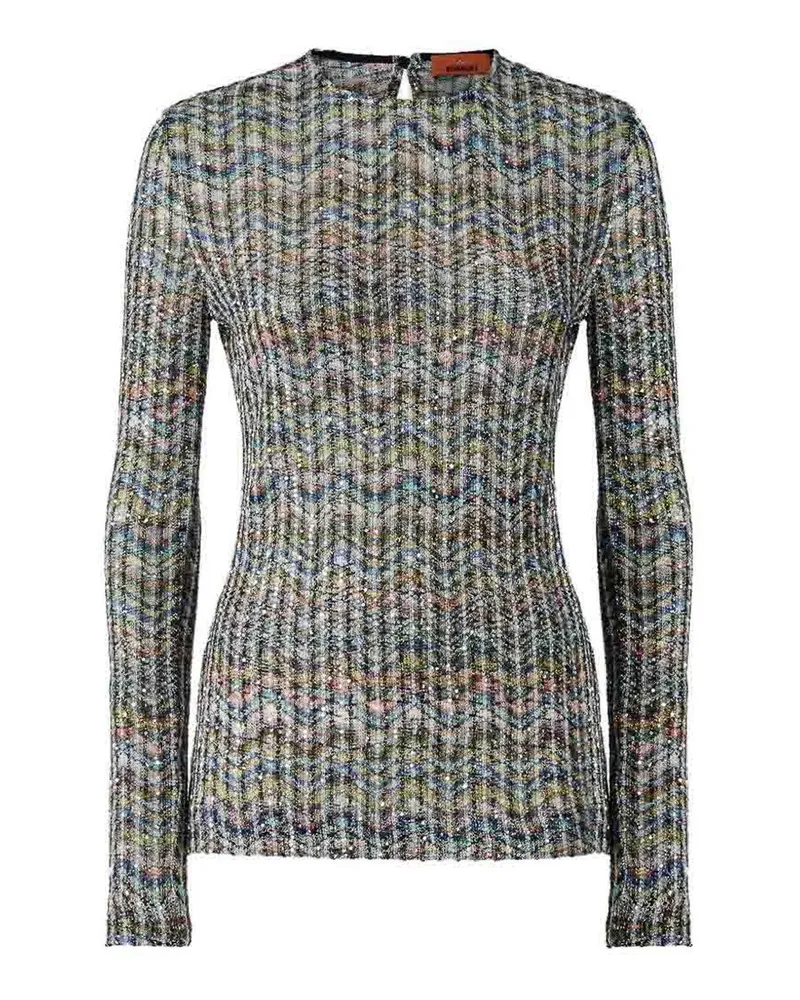 Missoni Rundhalspullover - Bunt Bunt