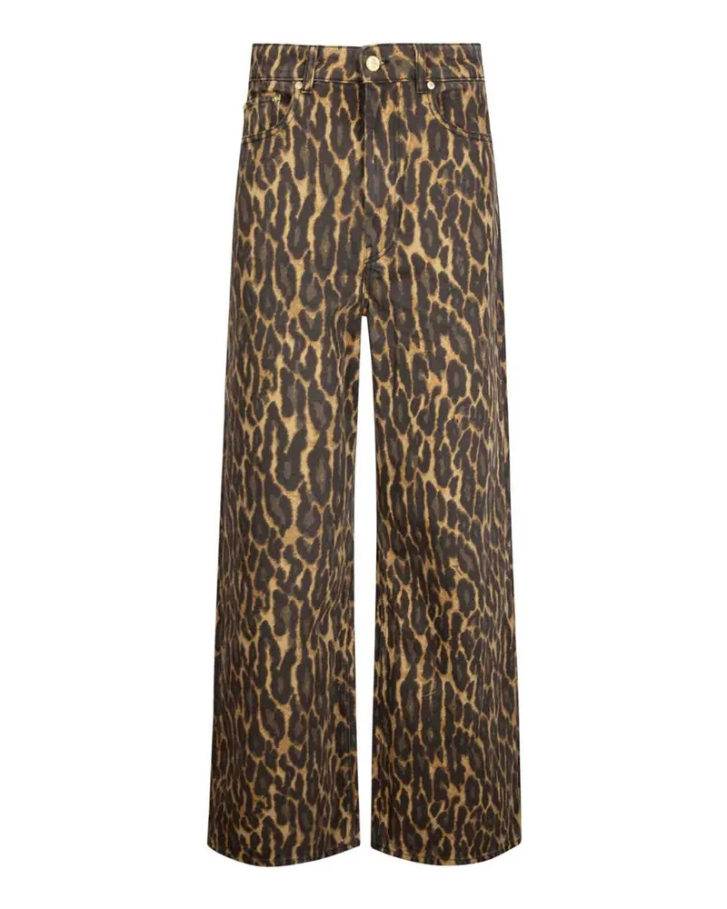 Ganni Straight Leg Jeans - Hellbraun Hellbraun