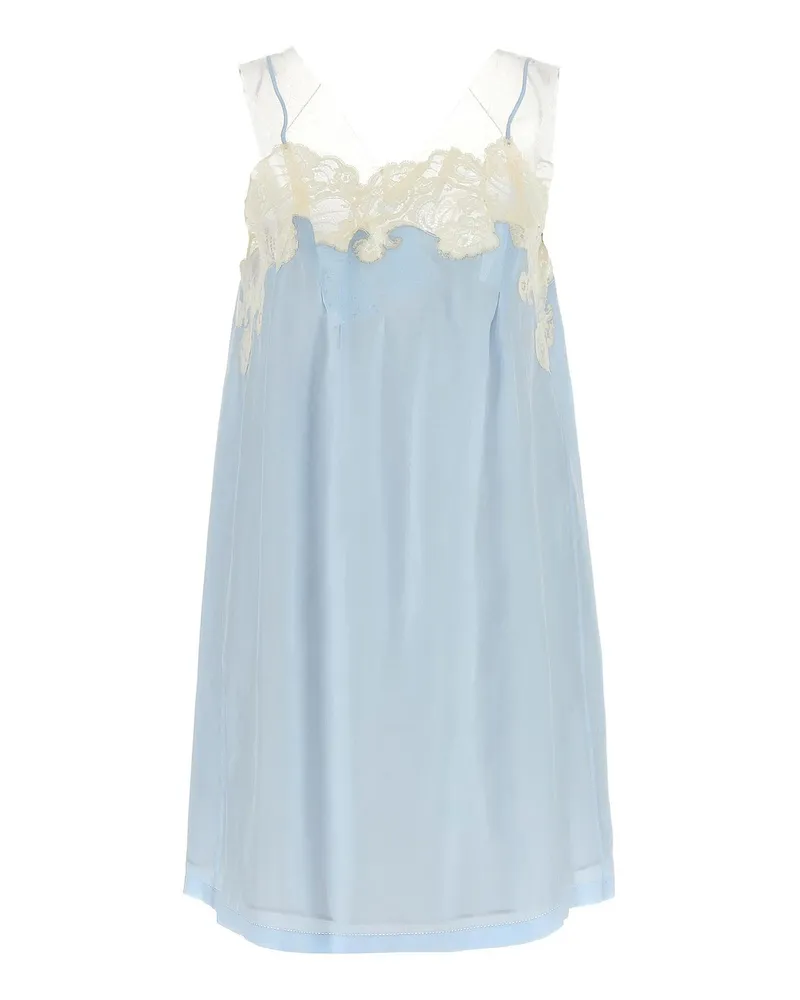 Maison Margiela Knielanges Kleid - Hellblau Hellblau