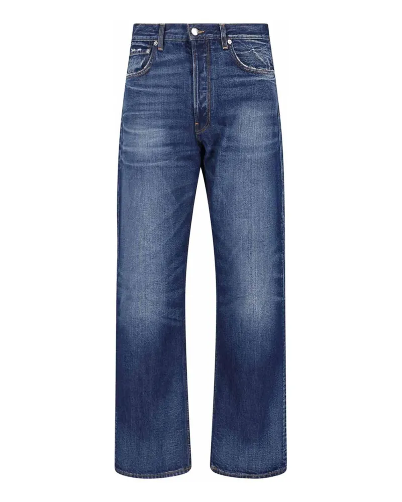 Haikure Straight Leg Jeans - Blau Blau
