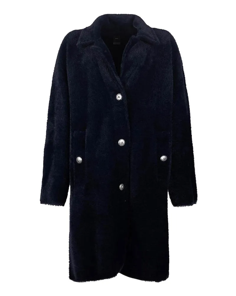 Pinko Knielanger Mantel - Blau Blau