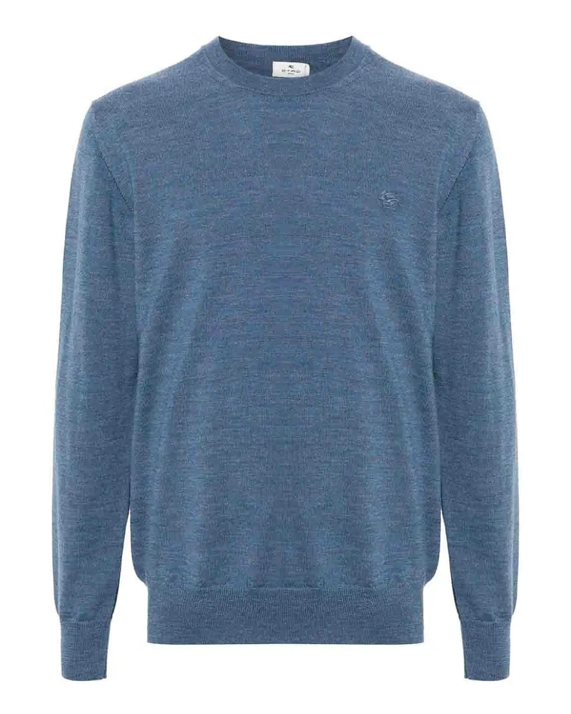 Etro Rundhalspullover - Blau Blau