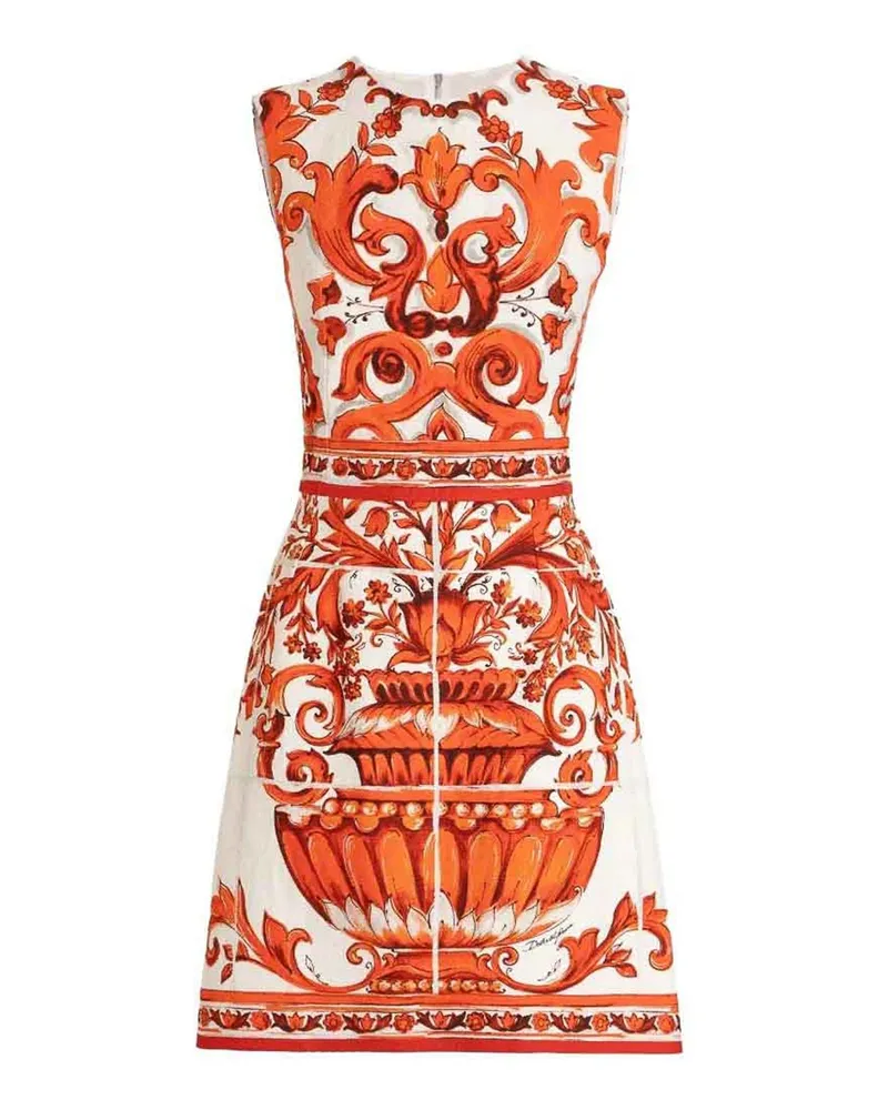 Dolce & Gabbana Knielanges Kleid - Weiß Weiß