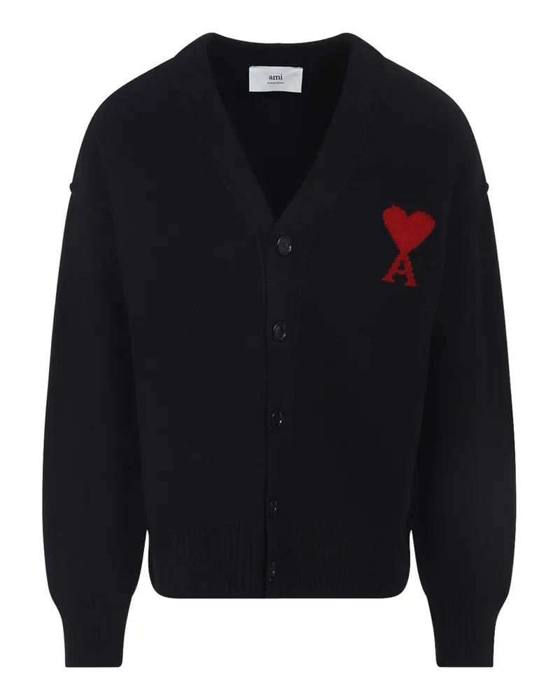 AMI Paris Cardigan - Schwarz Schwarz