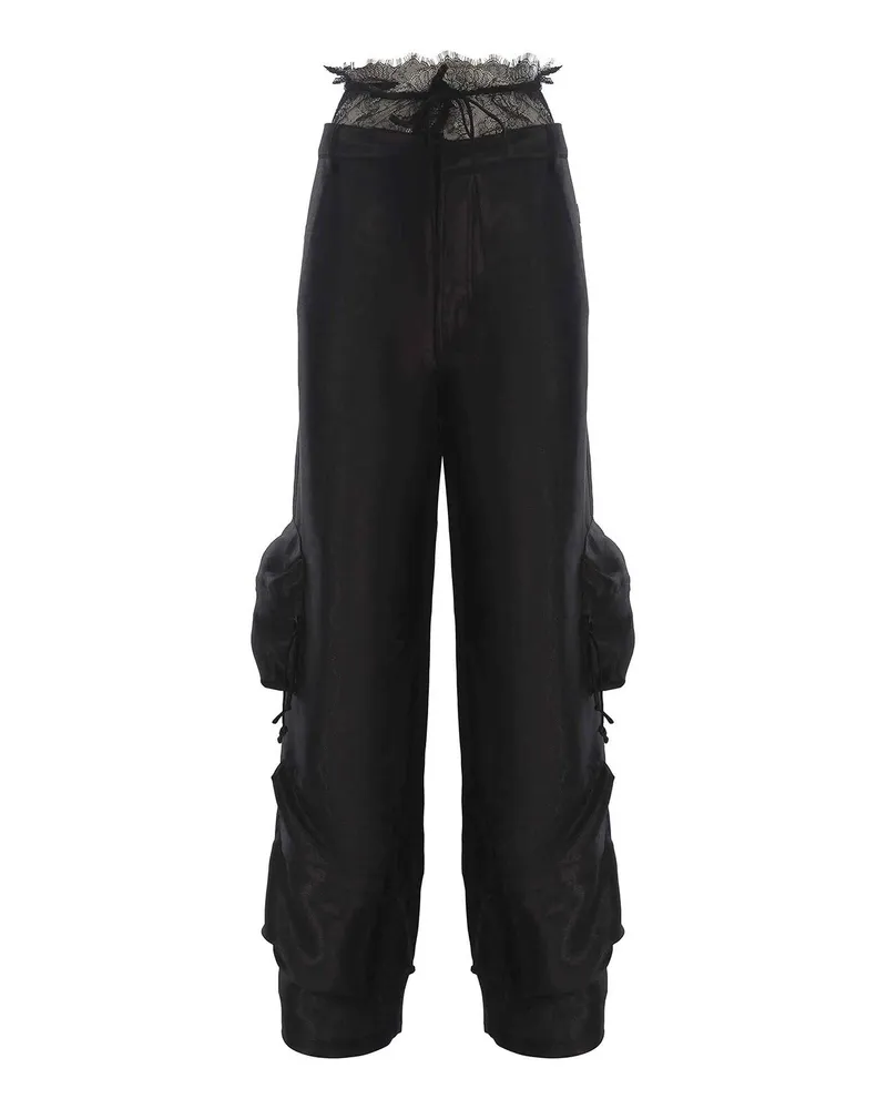ROTATE Birger Christensen Casual Hose - Schwarz Schwarz
