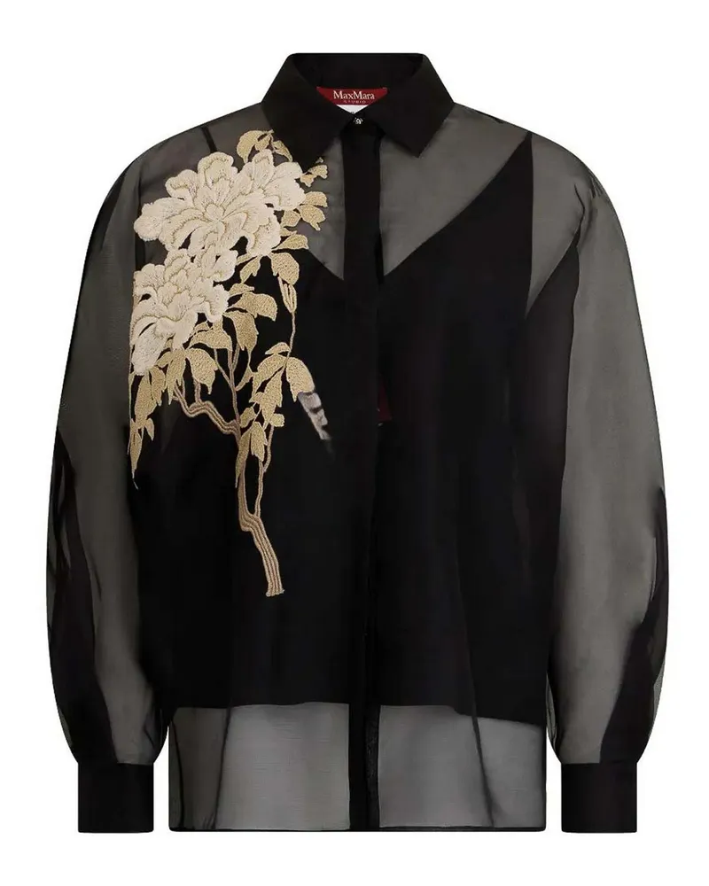 Max Mara Hemd - Schwarz Schwarz