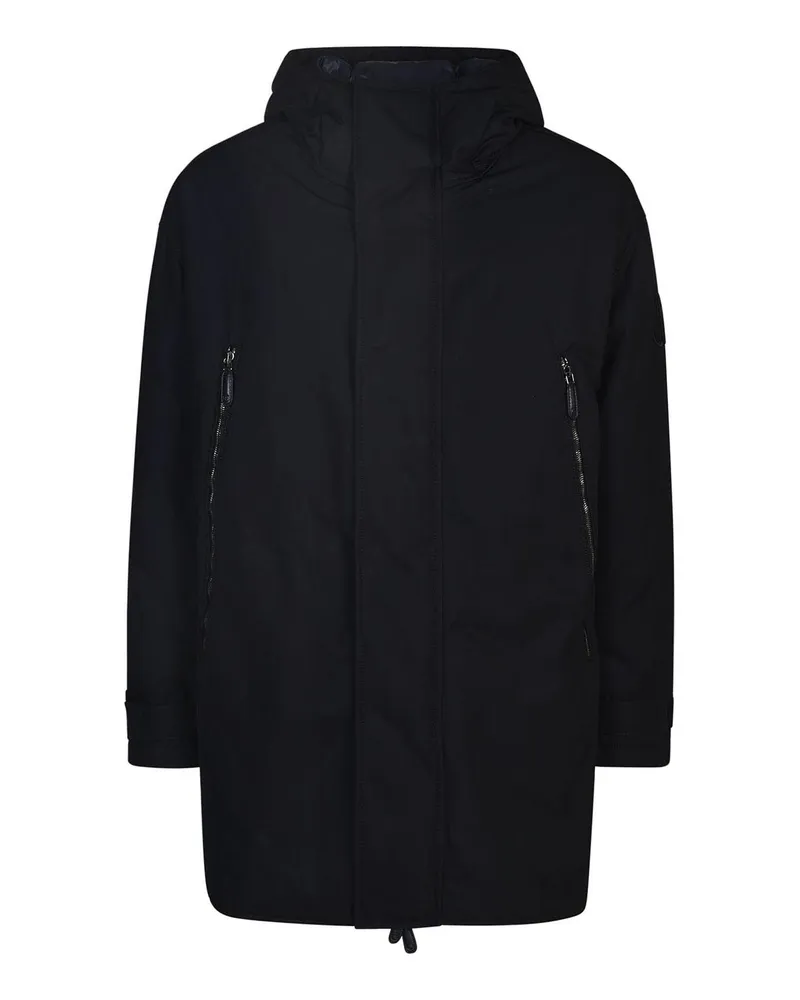 Giorgio Armani Kurzer Mantel - Schwarz Schwarz