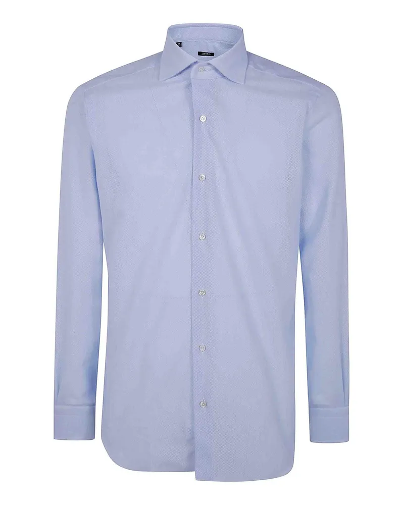 BARBA Hemd - Blau Blau