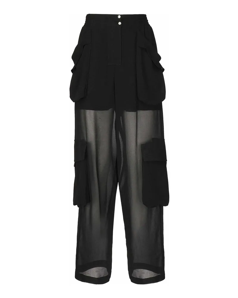 Pinko Casual Hose - Schwarz Schwarz