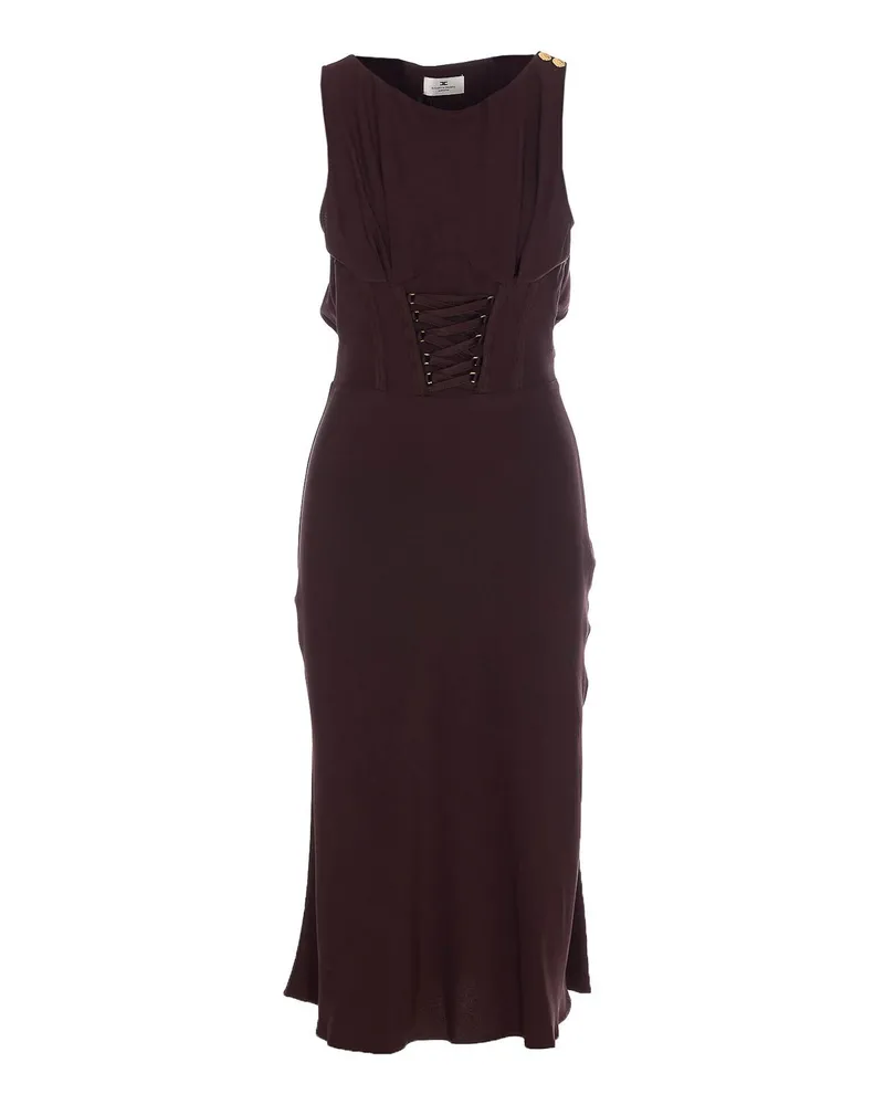 Elisabetta Franchi Knielanges Kleid - Braun Braun