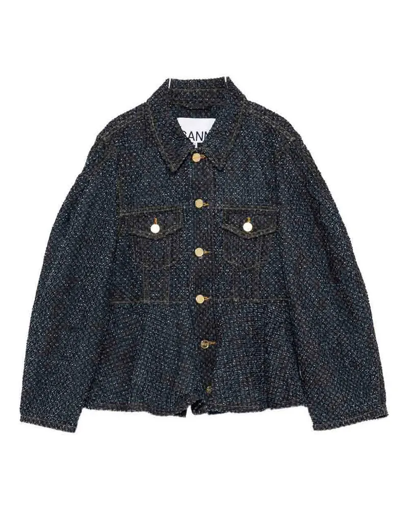 Ganni Jeansjacke - Blau Blau