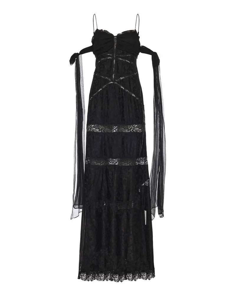 For Love and Lemons Knielanges Kleid - Schwarz Schwarz