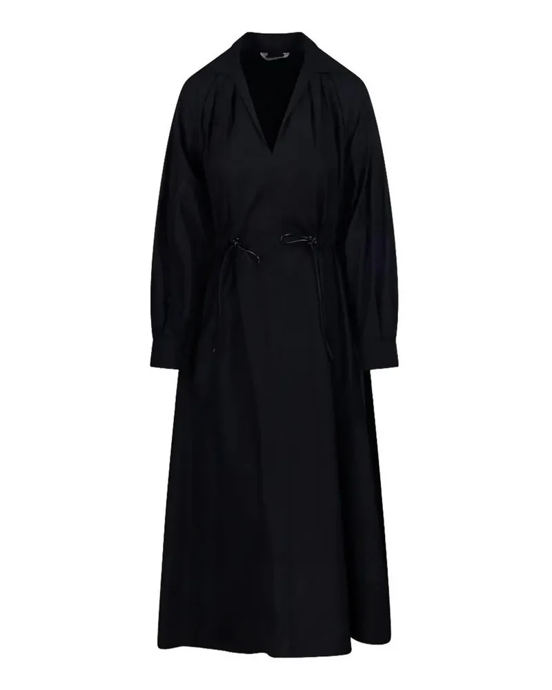 Max Mara Knielanges Kleid - Schwarz Schwarz