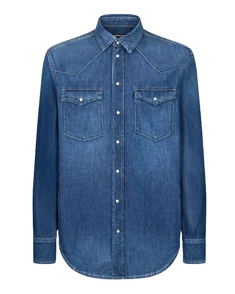 Dondup Hemd - Jeansblau Jeansblau