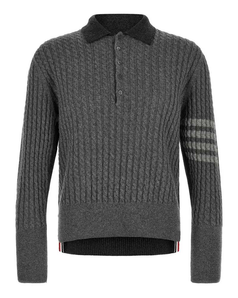 Thom Browne Poloshirt - Grau Grau