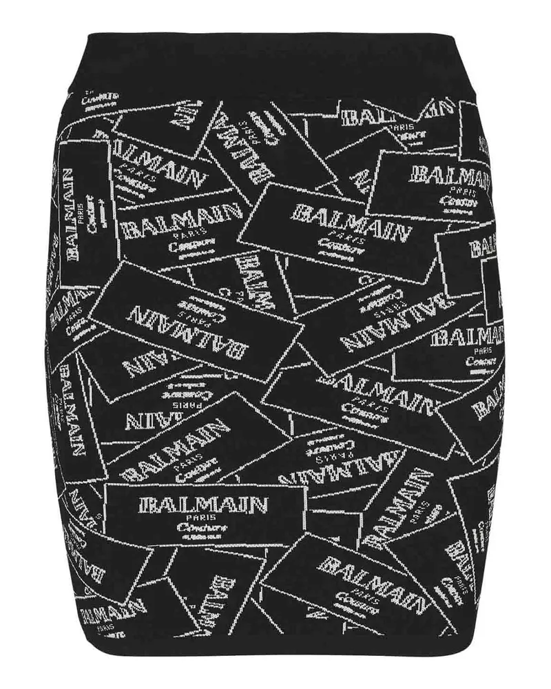 Balmain Minirock - Schwarz Schwarz
