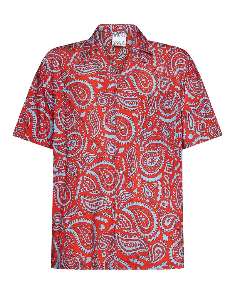 Marcelo Burlon | County of Milan Hemd - Rot Rot