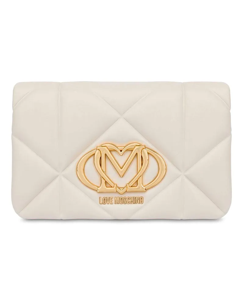 Moschino Clutch - Weiß Weiß