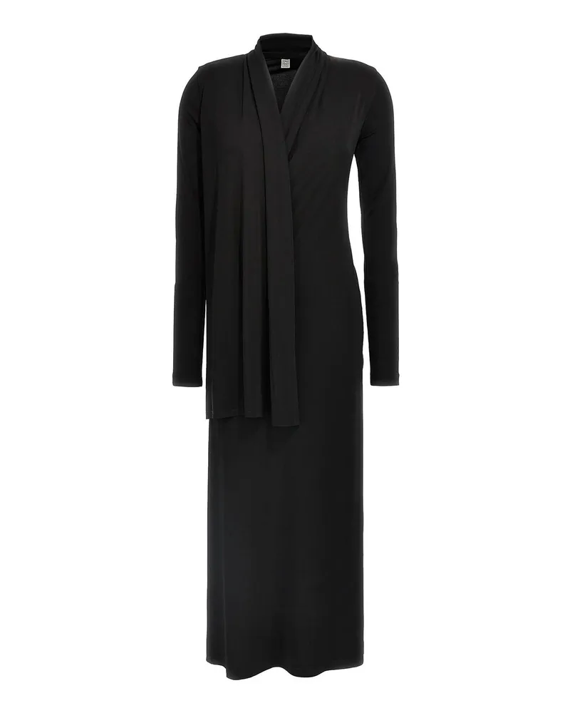 Totême Knielanges Kleid - Schwarz Schwarz