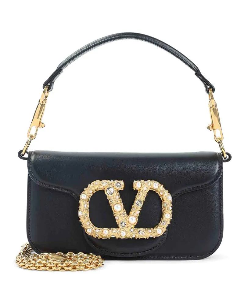 Valentino Garavani Umhängetasche - Creme Schwarz