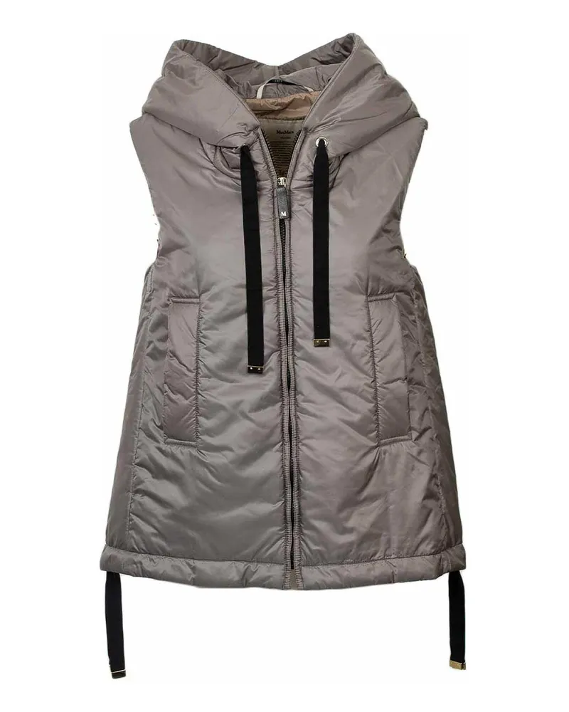Max Mara Kurzer Mantel - Grau Grau
