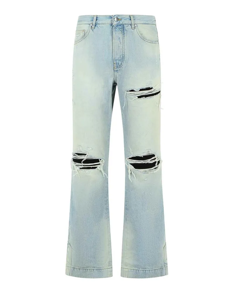 Amiri Straight Leg Jeans - Hellblau Hellblau