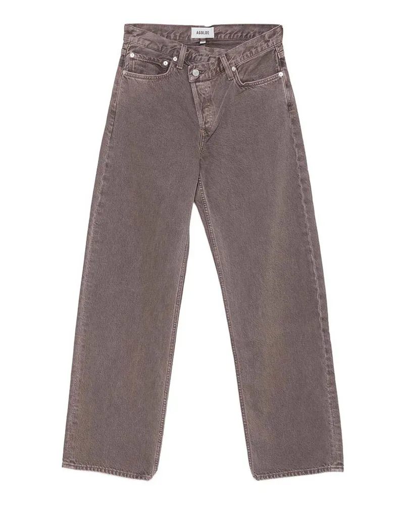 AGOLDE Straight Leg Jeans - Braun Braun