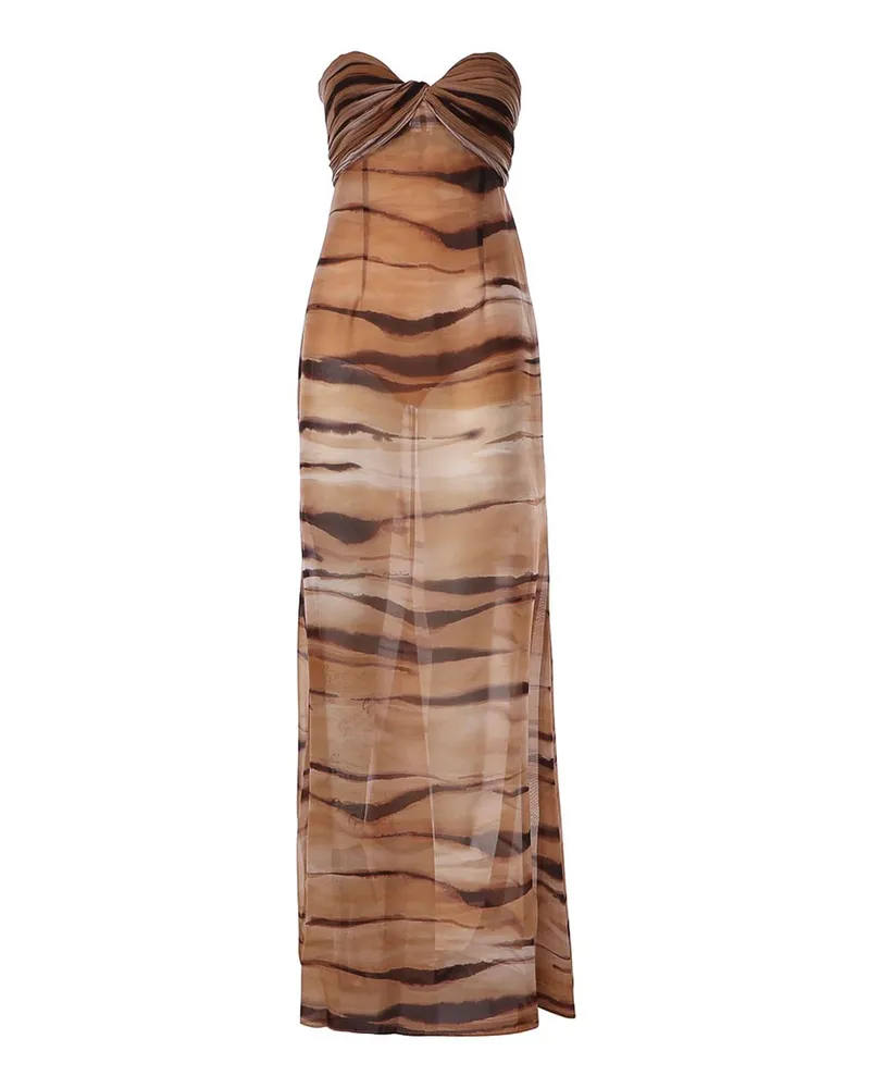 Elisabetta Franchi Cocktailkleid - Camel Camel