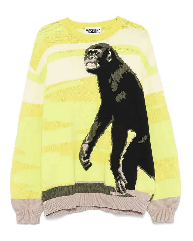 Moschino Rundhalspullover - Grün Grün