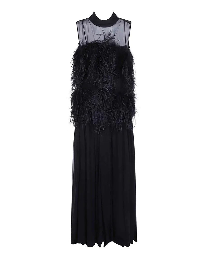 Alberta Ferretti Knielanges Kleid - Schwarz Schwarz