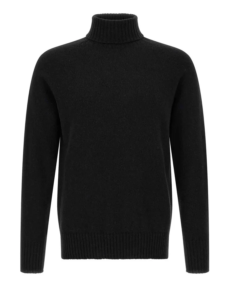 MA'RY'YA Rollkragenpullover - Schwarz Schwarz