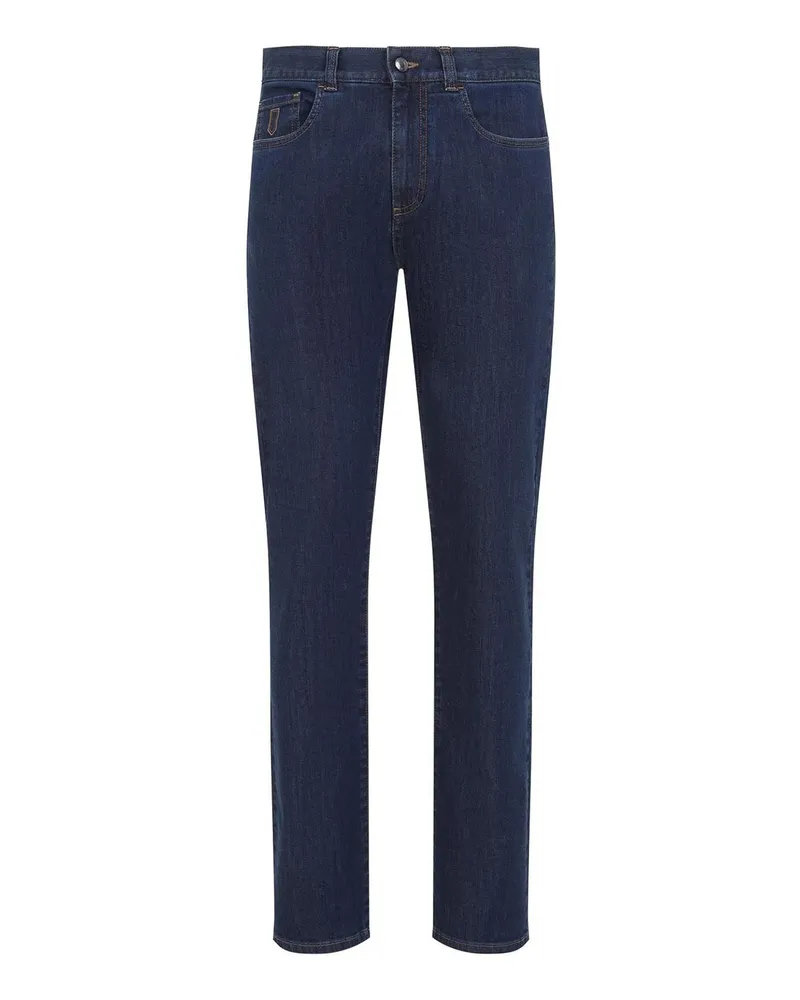 Canali Straight Leg Jeans - Blau Blau