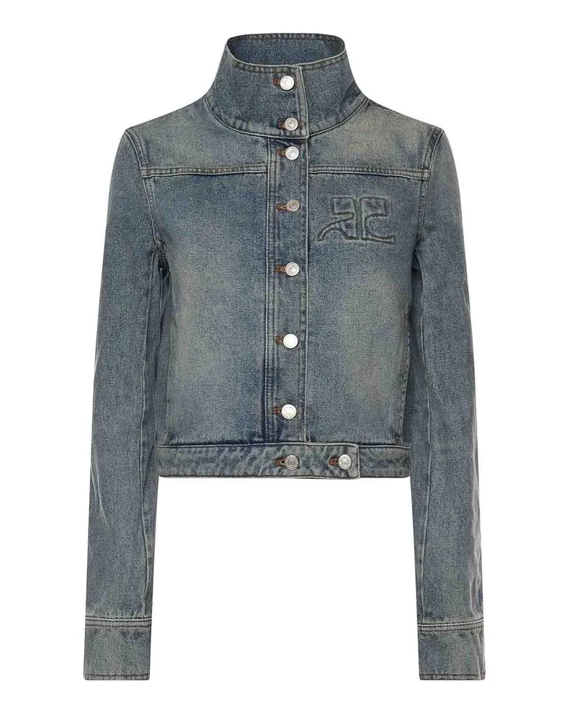 Courrèges Jeansjacke - Jeansblau Jeansblau