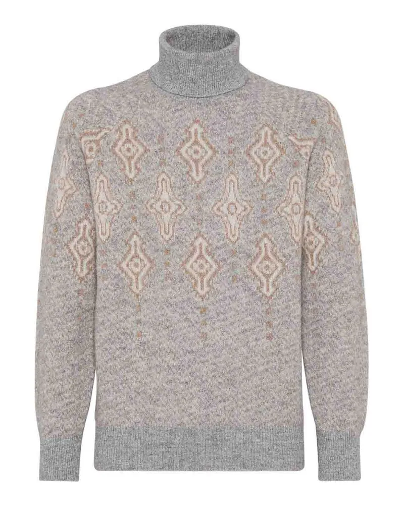 Brunello Cucinelli Rollkragenpullover - Grau Grau