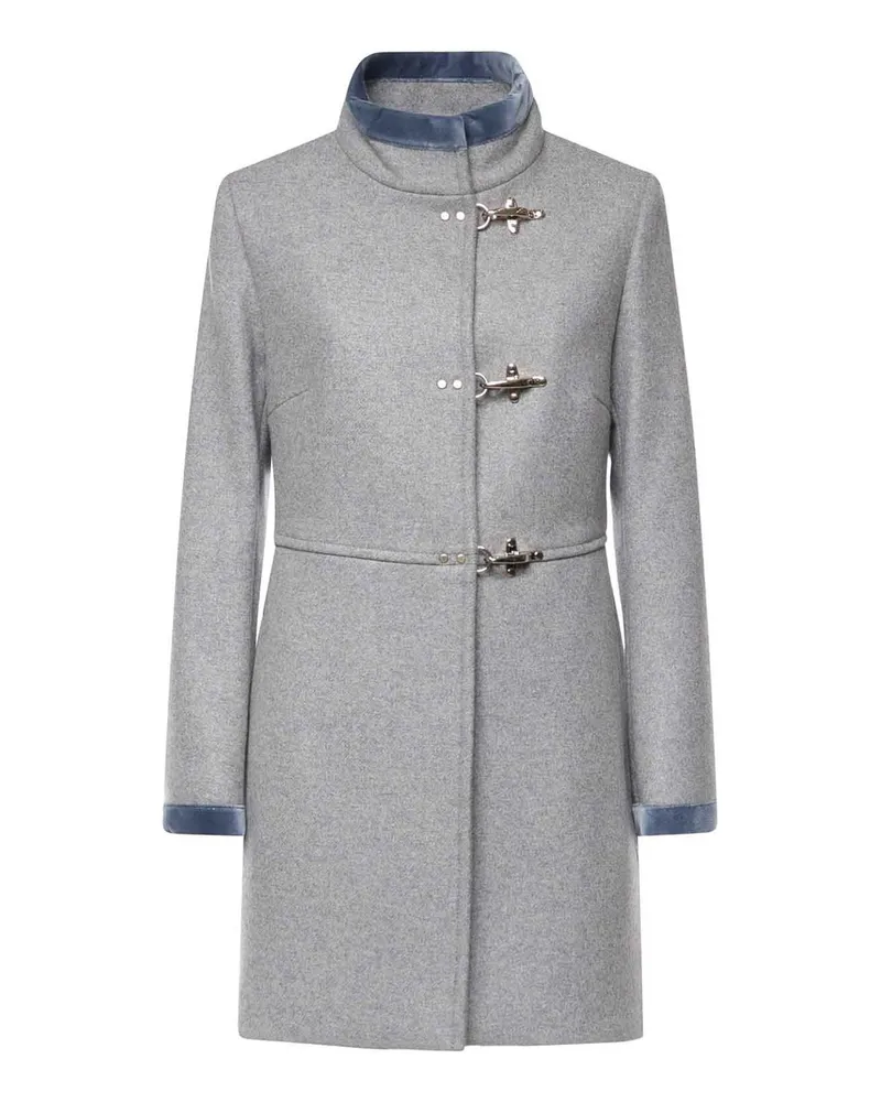 Fay Knielanger Mantel - Grau Grau