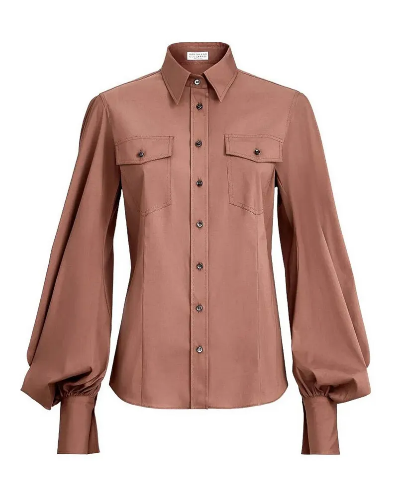 Brunello Cucinelli Hemd - Dunkelrot Dunkelrot