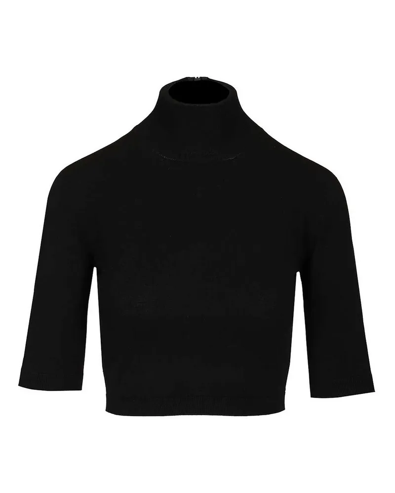 Max Mara Rollkragenpullover - Schwarz Schwarz