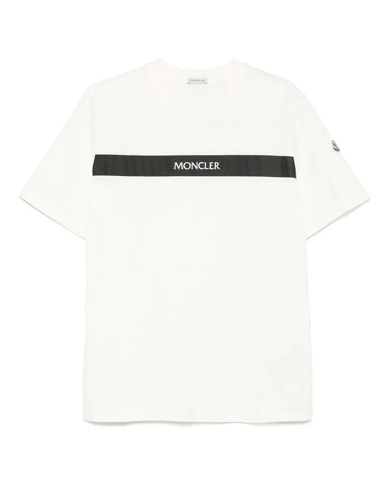 Moncler T-Shirt - Beige Weiß