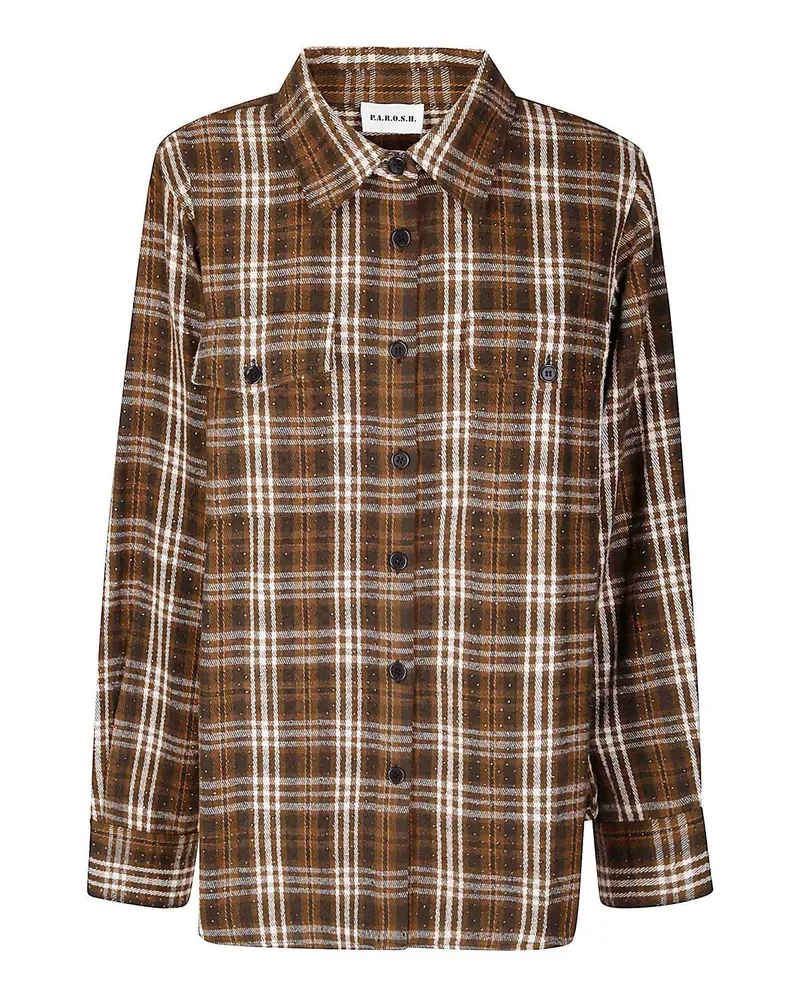 P.A.R.O.S.H. P. A.R. O H. Hemd - Braun Braun