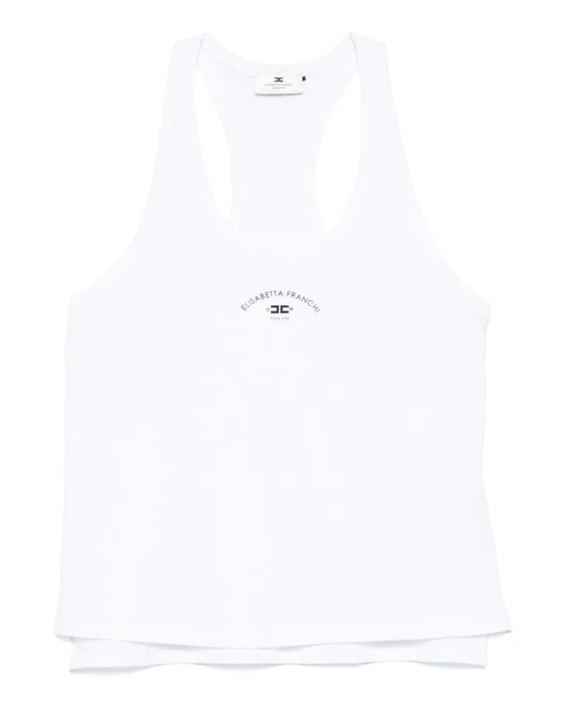 Elisabetta Franchi Top - Weiß Weiß