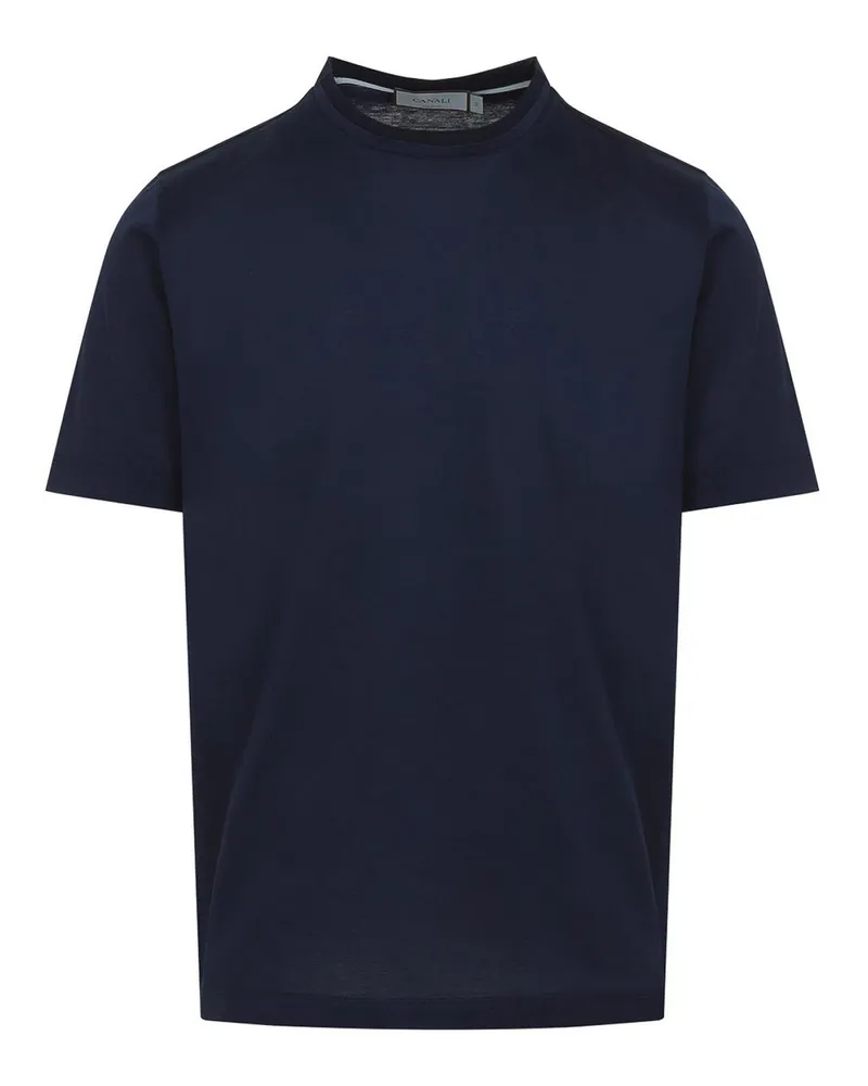 Canali T-Shirt - Dunkelblau Dunkelblau