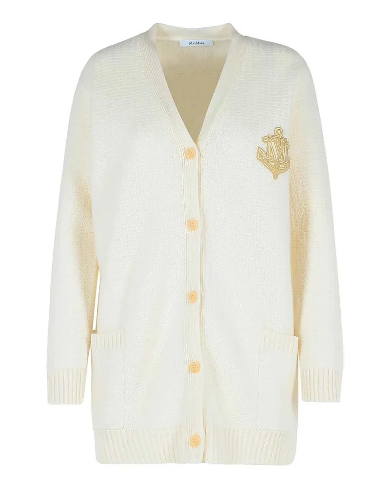 Max Mara Cardigan - Weiß Weiß