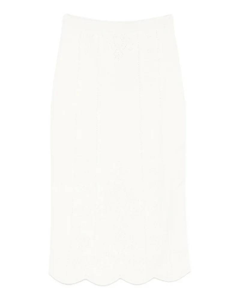 Twin-Set Midirock - Weiß Weiß