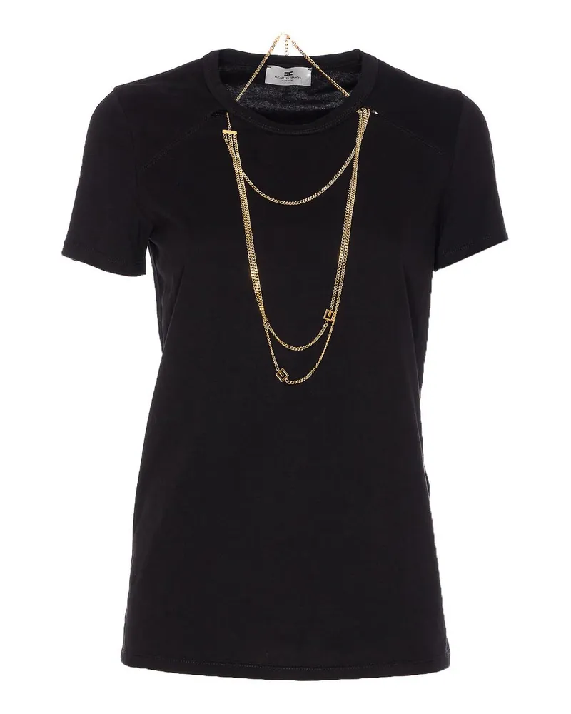 Elisabetta Franchi T-Shirt - Schwarz Schwarz