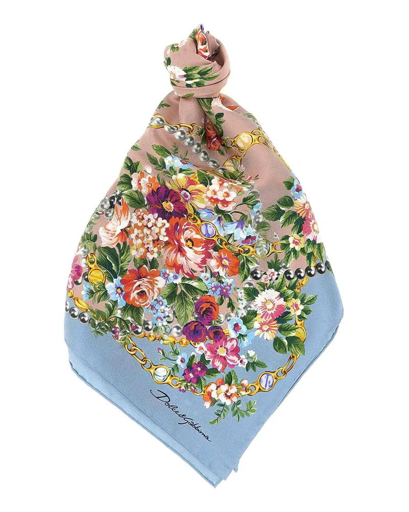Dolce & Gabbana Schal - Hellblau Hellblau