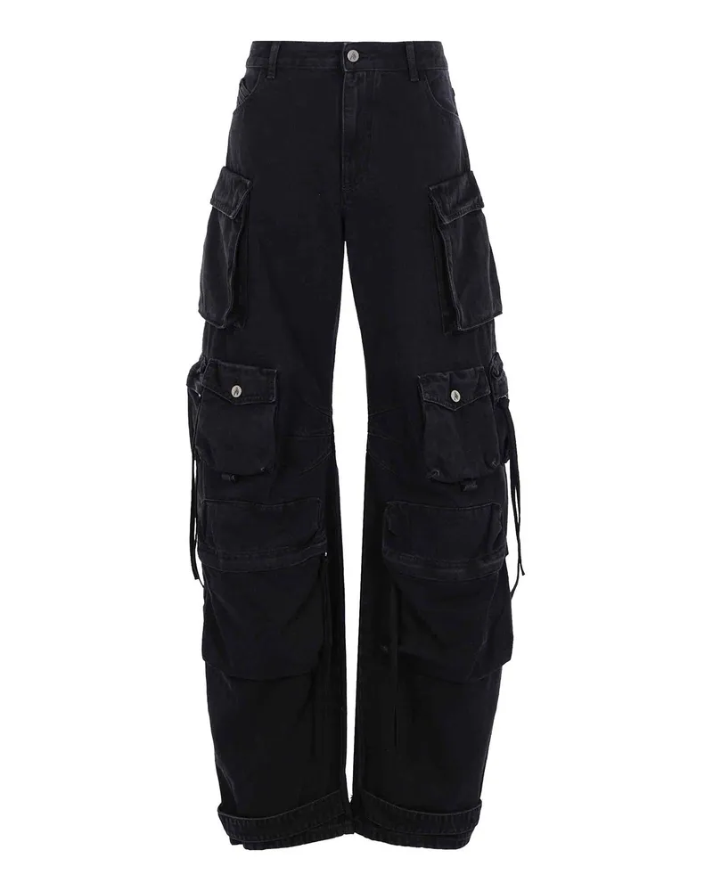 ATTICO Straight Leg Jeans - Schwarz Schwarz