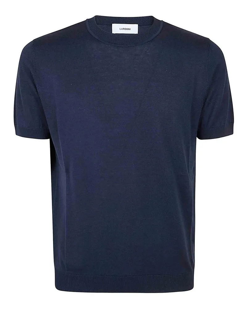 LARDINI Rundhalspullover - Blau Blau