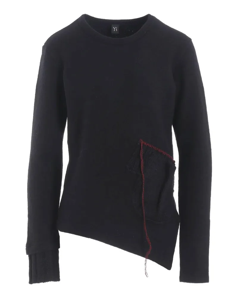 Yohji Yamamoto Rundhalspullover - Schwarz Schwarz