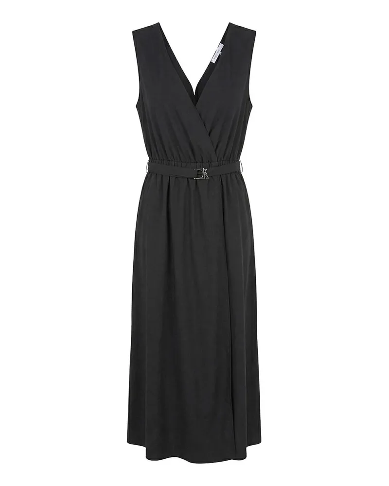 Patrizia Pepe Knielanges Kleid - Schwarz Schwarz