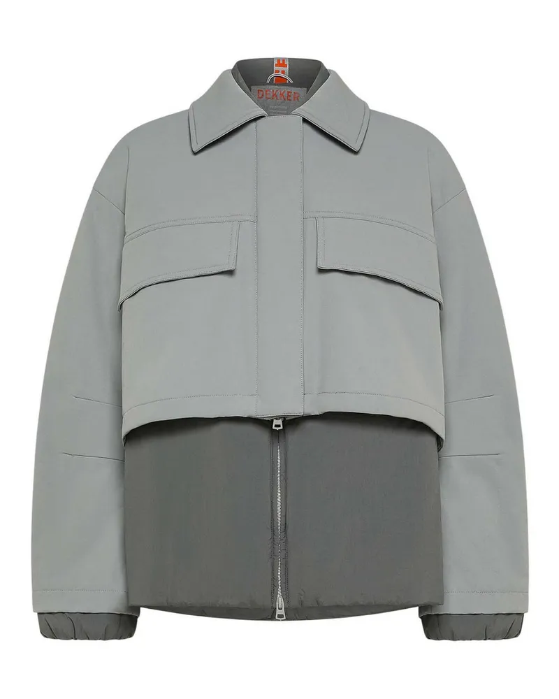 DEKKER Knielanger Mantel - Grau Grau